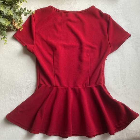 Side Zip Peplum Top - SHEIN - Picture 5 of 7